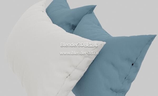 白蓝三种枕头