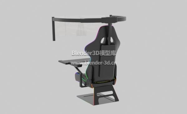 未来科幻一体式电脑电竞椅子
