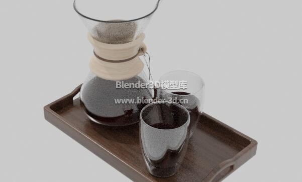 玻璃Chemex咖啡壶杯子餐盘
