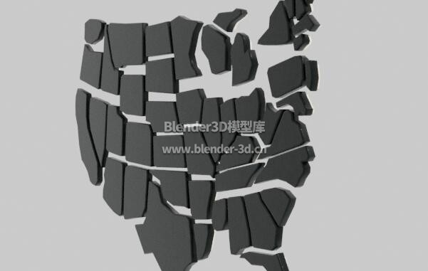 led背光美国地图