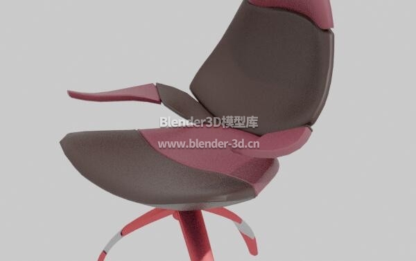 概念红色椅子