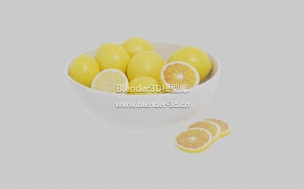 果盘装柠檬