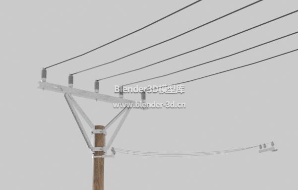 木电线杆电线