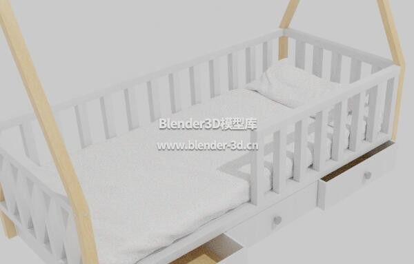 白色实木婴儿床儿童床