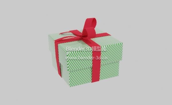 绿色圣诞节礼物盒