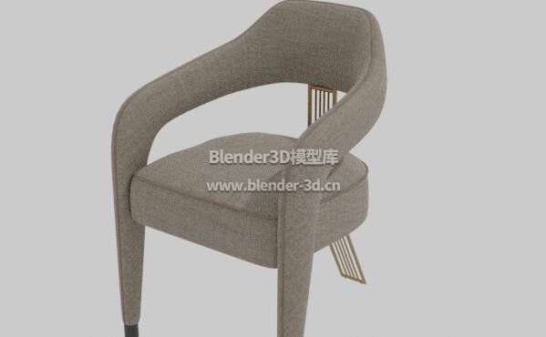 灰色布艺餐椅椅子