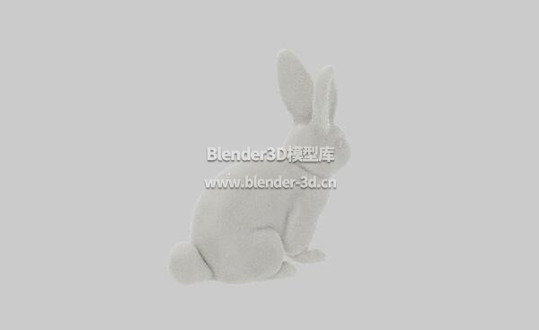 白色陶瓷兔子