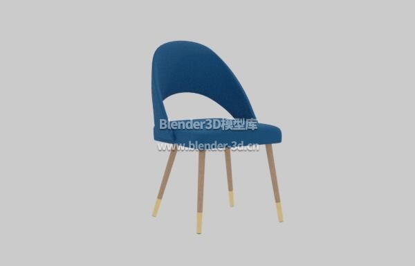 蓝色布艺椅子