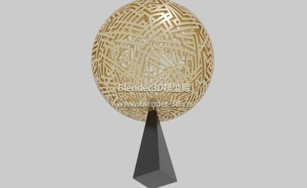 金色球形雕塑