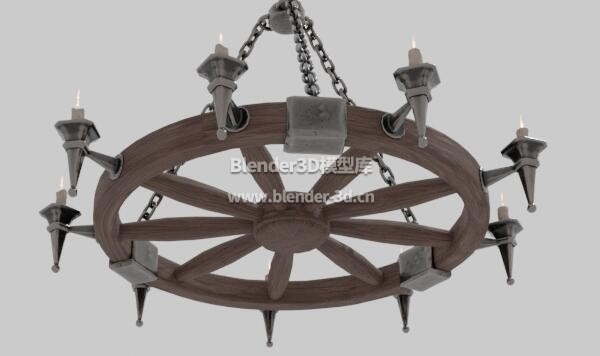 中世纪欧式烛台吊灯灯盏