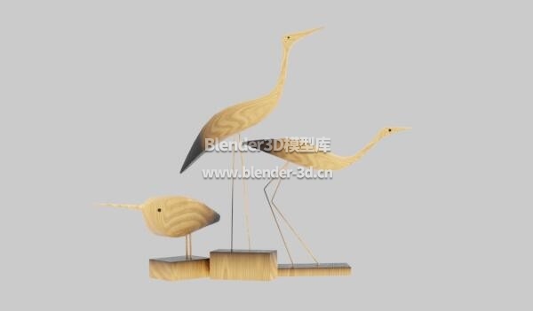 小鸟木雕装饰品摆件