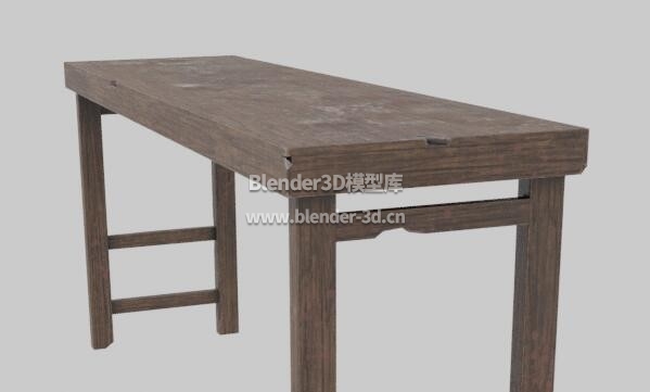 老旧木桌子