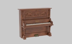 复古实木立式钢琴
