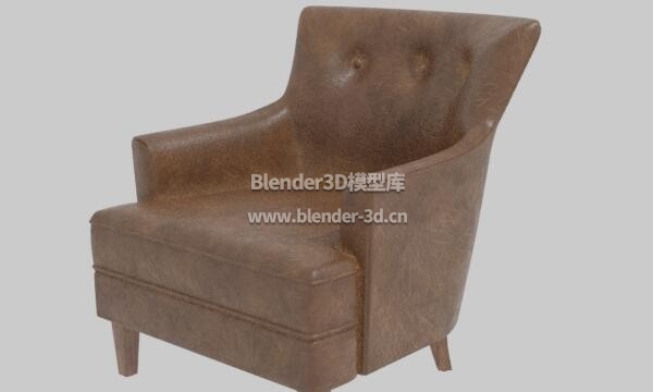 棕色皮革沙发椅子
