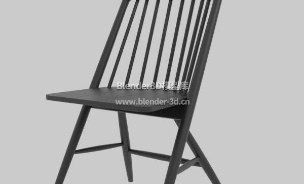 黑色木椅子