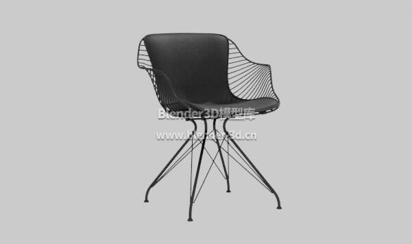 黑色铁框餐椅椅子