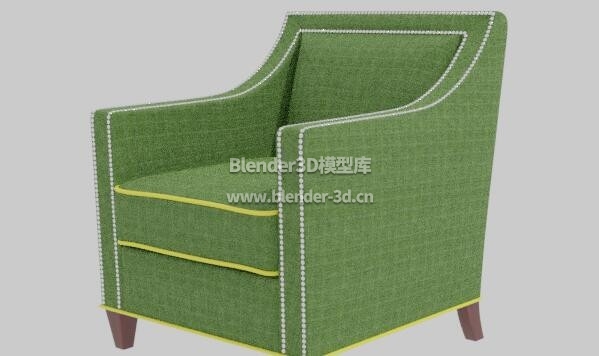 绿色Endicott单人沙发椅子