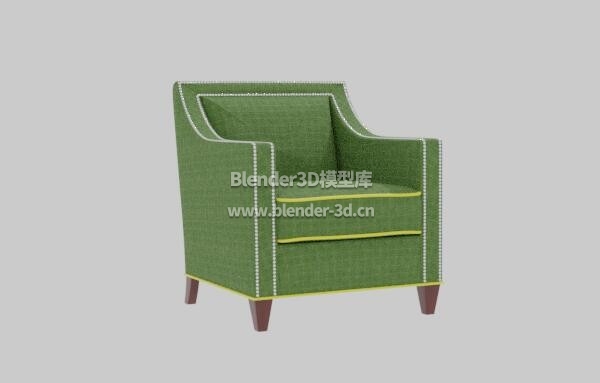 绿色Endicott单人沙发椅子