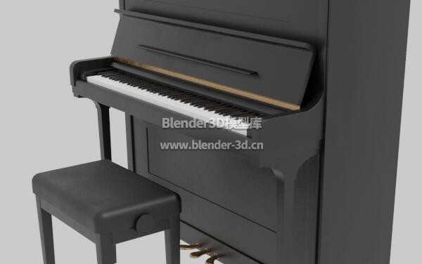黑色立式钢琴琴凳