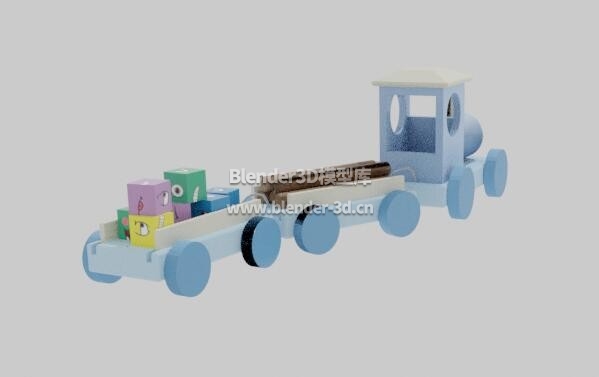 小火车玩具积木