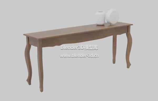 实木长边桌桌子