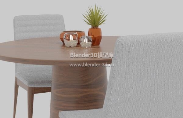 实木圆形咖啡桌子椅子
