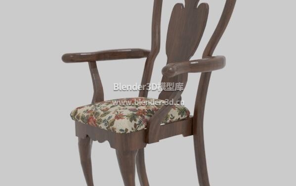 复古扶手餐椅椅子