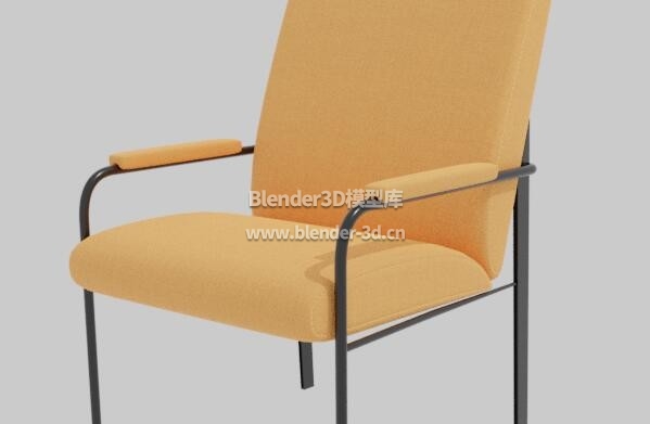 橙色扶手椅子