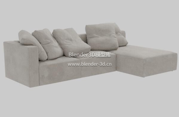 灰色组合沙发