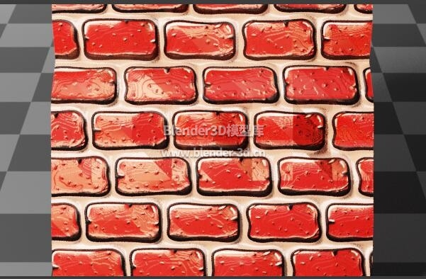 卡通红色石砌墙壁