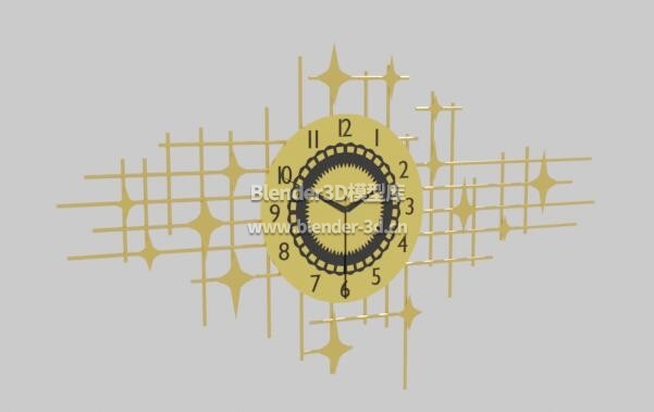 黄铜星星壁挂时钟
