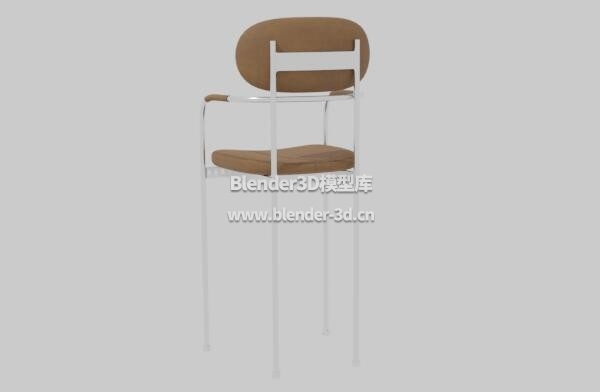 棕色金属架椅子