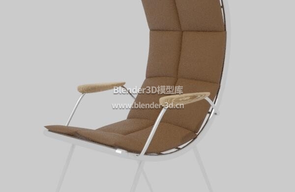半圆棕色休闲椅子