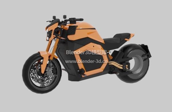 橙色运动摩托车