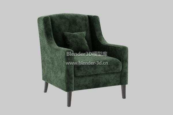 绿色Madison单人沙发椅子