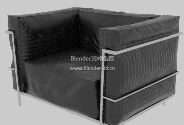 黑色LC3单人沙发