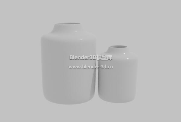 白瓷花瓶罐子