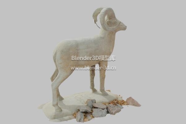 山羊石刻雕塑