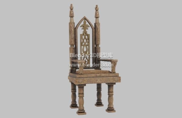 老式雕花木椅子