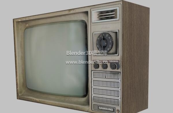 复古黑白老电视机