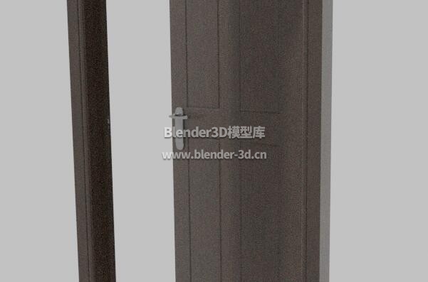 深色单开木门门框
