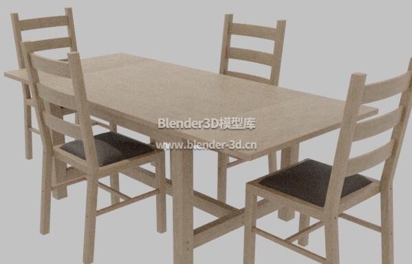 实木餐桌椅子组合