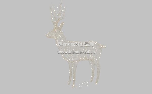 圣诞节led灯珠驯鹿装饰品
