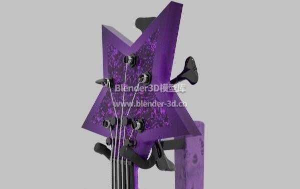 紫色星星电吉他