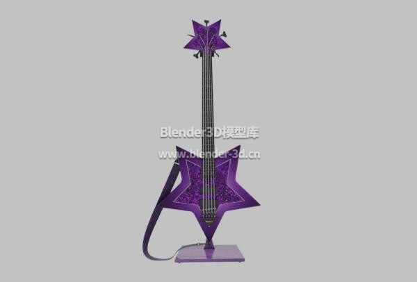 紫色星星电吉他