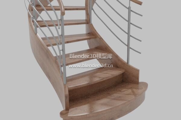 红木螺旋楼梯