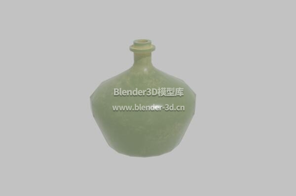 绿色酒瓶瓷瓶子