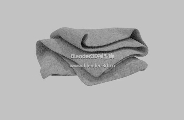 灰色毛巾毯子