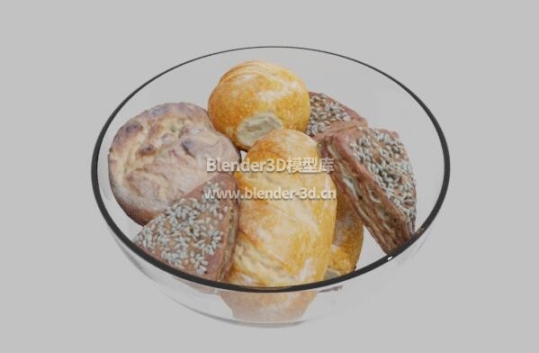玻璃碗装面包