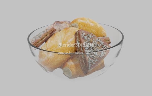 玻璃碗装面包
